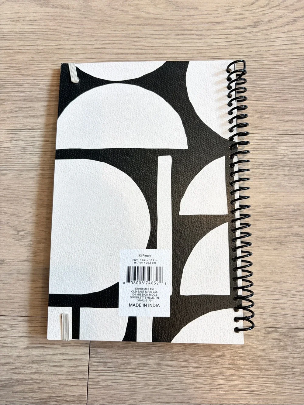 Financial Planner Spiral Notebook - Black & White